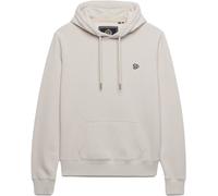 Kapuzensweatshirt SUPERDRY "SIGNATURE EMB HOOD", Damen, Gr. XL, beige (wind chime grau), Sweatware, Obermaterial: 60% Baumwolle, 40% Polyester, unifarben, relaxed fit normal, Rundhals, Sweatshirts, Ba