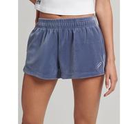 Superdry Code Sl Velour Kurze Hose M Flint Stone Blue Grey