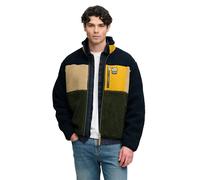 Superdry Colour Block Retro Fleece Reißverschlusspullover