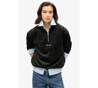 Superdry Country Club Velour Halbreißverschluss-sweatshirt