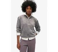 Superdry Country Club Velour Halbreißverschluss-sweatshirt