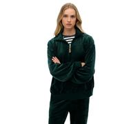 Superdry Country Club Velour Halbreißverschluss-sweatshirt