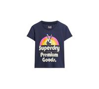 Superdry 70´s Retro Font Graphic Short Sleeve Round Neck T-shirt Lila XS Frau (Herstellerartikelnummer: W1011252A-JUA-8)