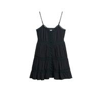 Superdry Damen Alana Trägerkleid mit Spitzenbesatz Finster Marineblau 36