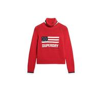 Superdry Americana Knit Rollkragenpullover 2XS Risk Red
