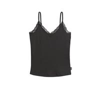 Superdry Damen Athletic Essential Lace Trim Cami Top Bison Schwarz 14-16