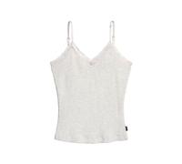 Superdry Damen Athletic Essential Lace Trim Cami Top Helles Eisblau Meliert 14-16