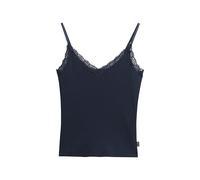 Superdry Damen Athletic Essential Lace Trim Cami Top Kräftiges Marineblau 6-8