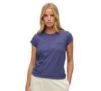 Superdry Damen Athletic Essential T-Shirt mit Noppenstruktur Mariner Marineblau 36