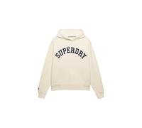 Superdry Ath Ess Relaxed Kapuzenpullover XS Desert Bone Off White