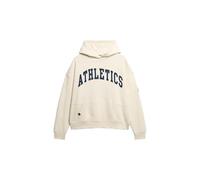 Superdry Ath Ess Relaxed Kapuzenpullover XS Desert Bone Off White