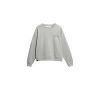 Superdry Damen Athletic Essentials lässiges Sweatshirt mit Print Grau Meliert 40