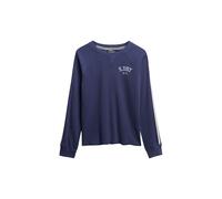 Superdry Damen Athletic Essentials Langarmshirt mit Grafik Mariner Marineblau 38
