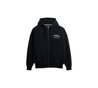 Superdry Damen Athletic Essentials Oversize-Kapuzenjacke Finster Marineblau/Wollweiß 38