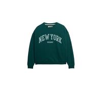 Superdry Damen Athletic Essentials Oversized-Sweatshirt Dunkles Piniengrün 36