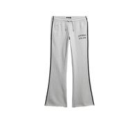 Superdry Damen Athletic Essentials Streifenhose mit Schlag Gletschergrau Meliert 42