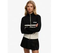 Superdry Damen Athletic Essentials Trainingsjacke mit Reißverschluss Schwarz 36