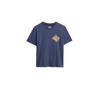 Superdry Athletic Metallic Kurzarm-t-shirt XS Lauren Navy
