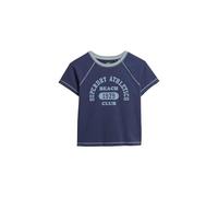 Superdry Damen Athletic Raglan-T-Shirt mit Grafik Mariner Marineblau 42