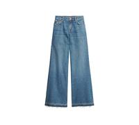 Superdry Damen Raw Hem Wide Leg Flare Jeans Hose, Wheeler Vintage Blue, 30W/ x 30L