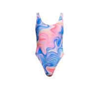 Badeanzug SUPERDRY "PRINT SCOOP BACK SWIMSUIT" Gr. M, N-Gr, bunt (multi marble) Damen Badeanzüge Ocean Blue (84140951-M)