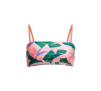 Superdry Damen Bandeau-Bikinioberteil mit tropischem Print Malibu Pink Paradise 38