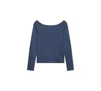 Superdry Damen Bardot Off-Shoulder Top Verwaschenes Finster Marineblau 36