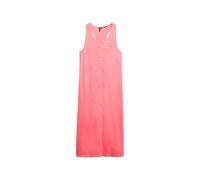 Jerseykleid SUPERDRY "BEACH JERSEY VEST MIDI DRESS", Damen, Gr. M, N-Gr, rot (fiery coral), Jersey, Obermaterial: 100% Baumwolle, unifarben, casual, loose fit wadenlang, V-Ausschnitt, ohne Ärmel, Klei