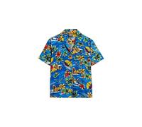 Superdry Damen Beach Resort Hemd Blauer Delfin Ozean 42