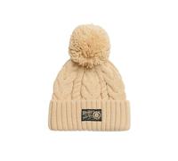 Superdry Damen Beaniemütze mit grobem Zopfmuster Island Ecru 1SIZE
