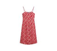 Superdry Damen Bedrucktes Midi-Trägerkleid mit Knopfleiste Rosé Ditsy-Print 44