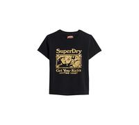 Superdry Pop Archive Super Kurzarm-t-shirt M Black / Gold