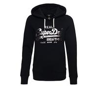 Superdry Damen VL Boho Sparkle Hood BB Hooded Sweatshirt, Black, XS