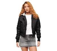 Superdry Damen Bomberjacke mit Kapuze Schwarz 40