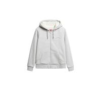 Superdry Damen Borg-gefütterter Hoodie mit Reißverschluss Gletschergrau Meliert 40