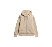 Superdry Damen Kapuzenjacke mit Teddyfellfutter Kopfsteinpflastergrau 36