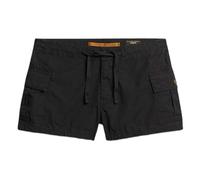 Superdry Damen Cargo Hot Shorts Schwarz 36