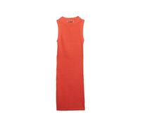 Superdry Damen Chevron Häkel-Minikleid Leuchtend Korallrot 38