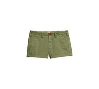 Shorts SUPERDRY "VINTAGE CHINO HOT SHORT" Gr. S, N-Gr, grün (olive khaki) Damen Hosen Kurze (65316541-S)