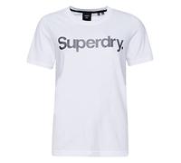 Superdry Damen CL Tee T-Shirt, Brilliant White, M