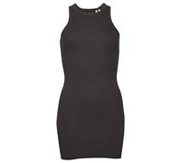 Superdry Damen Code Essential Tanktop-Kleid mit Logo Dunkles Schiefergrau 40