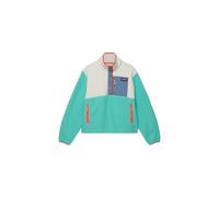 Superdry Colour Block Fleece Pull Over Jacke M Rich Turquoise