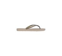 Superdry Damen Core Flip-Flops in Metallic-Optik Dunkelbeige Strukturiert 5-6