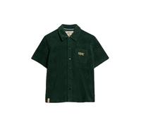 Superdry Damen Country Club Hemd aus Frottee Emaillegrün 38