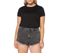 Superdry Damen Cut-Off Shorts, Schwarz (Washed Black AFB), W(Herstellergröße:32)