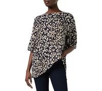 Superdry Damen Desert Linen Tee Top, Mehrfarbig (Leopard Print 0UX), S (Herstellergröße:10)