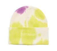 Superdry Damen Dyed Beaniemütze Ecru/Limettengrün/Violett 1SIZE