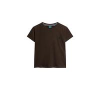 Superdry Damen Essential Logo Fitted T-Shirt, Schwarz (Bison Black), 36