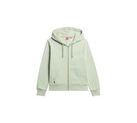 Superdry Damen Essential Kapuzenjacke mit Logo Gischt Grün 44