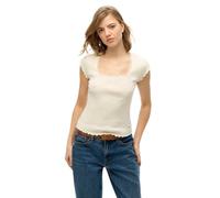 Superdry Essential Square Kurzarm-t-shirt L Off White